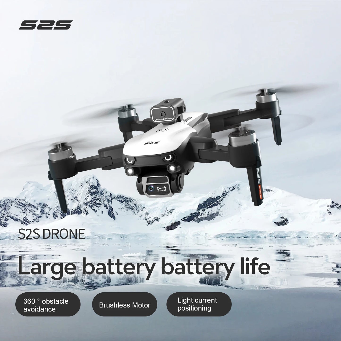 S2S Drone 8K Professional HD Dual Camera